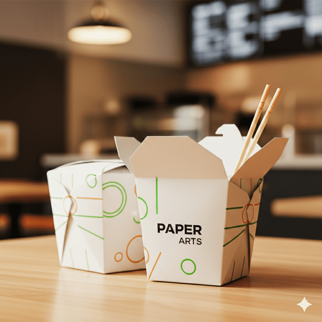 Noodle box packaging